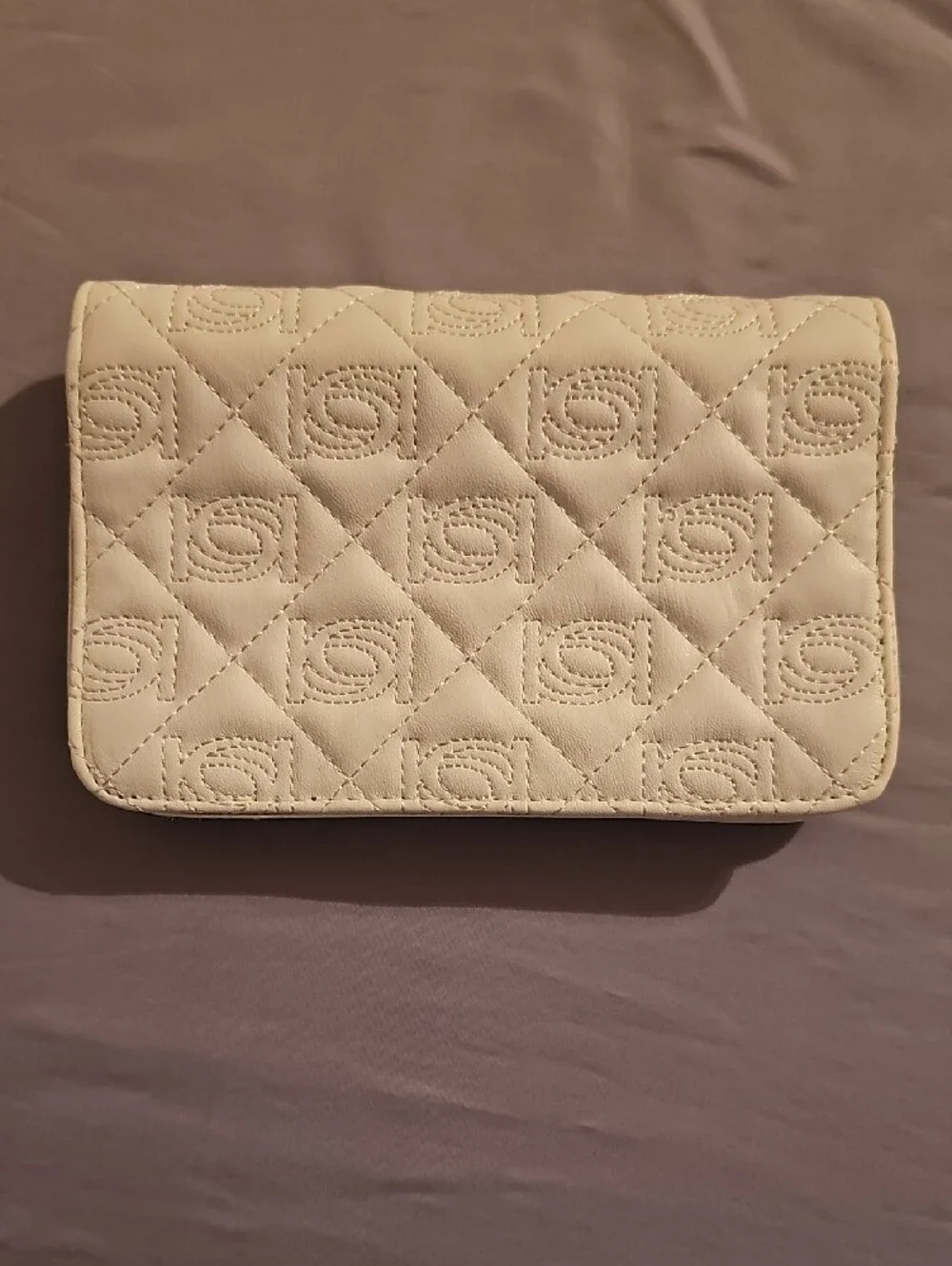 bebe Quilted Crossbody with Gold Logo Accent